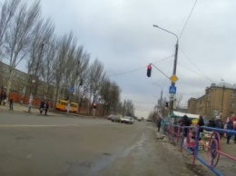 В сети опубликовали видео момента аварии в районе проходной "Мотор сичи", - ВИДЕО