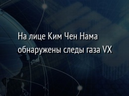 На лице Ким Чен Нама обнаружены следы газа VX