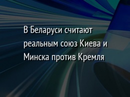 В Беларуси считают реальным союз Киева и Минска против Кремля