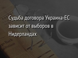 Судьба договора Украина-ЕС зависит от выборов в Нидерландах