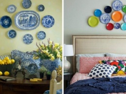 Тарелки на стенах: 17 идей декора, которые сделают интерьер интересным