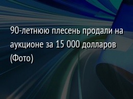 90-летнюю плесень продали на аукционе за 15 000 долларов (Фото)