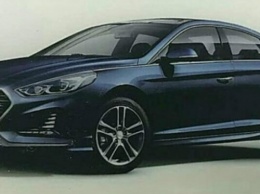 Hyundai Sonata 2018 «засветился» в сети, не дождавшись премьеры