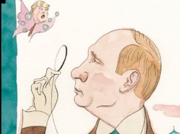 New Yorker на обложку поместил портрет Путина с моноклем и Трампа-бабочку