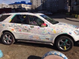 В Одессе появилось самое креативное предупреждение, где не парковать машины (ФОТО)