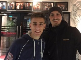 Ибрагимович встретился с будущей звездой Манчестер Юнайтед