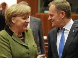 Меркель считает переизбрание Туска главой Евросовета "знаком стабильности для ЕС"