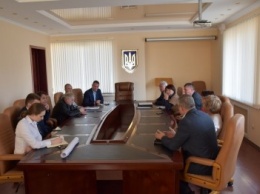 Рабочее совещание вице-мэра Черноморска Юрия Крука по берегоукреплению