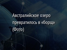 Австралийское озеро превратилось в «борщ» (Фото)