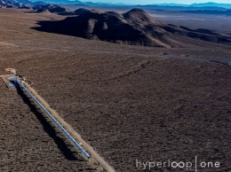 Тестовый трек Hyperloop в пустыне Невады