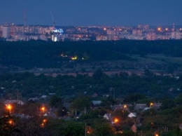 Запорожский фотограф показал снимки ночного города с Большого Кургана, - ФОТО