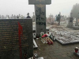 Во Львовской области вандалы осквернили мемориал погибшим полякам: появились фото
