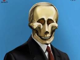 Художник изобразил Путина с черепом вместо головы (ФОТО)