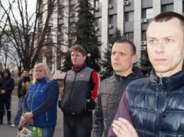 Павлоградские шахтеры снова митингуют (Видео)