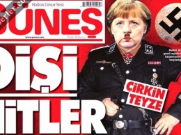 В Турции изобразили Меркель в образе Гитлера