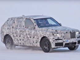 Rolls-Royce Cullinan показал свою прыть на снежном тест-драйве