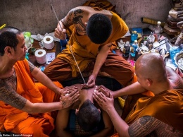 Re-INK-arnation! Тысячи буддистов обновляют свои татуировки на священном духовном фестивале