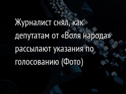 Журналист снял, как депутатам от «Воля народа» рассылают указания по голосованию (Фото)