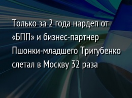 Только за 2 года нардеп от «БПП» и бизнес-партнер Пшонки-младшего Тригубенко слетал в Москву 32 раза