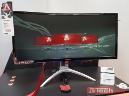 Изогнутый игровой монитор AOC Agon AG352QCX на CeBIT 2017