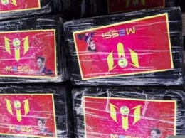 В Перу задержано почти полторы тонны кокаина с изображением Месси