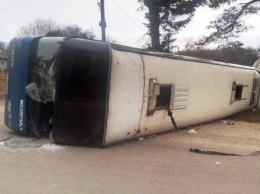 В Ивано-Франковской области перевернулся автобус с паломниками, 10 травмированных