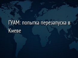 ГУАМ: попытка перезапуска в Киеве