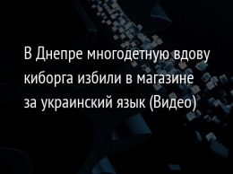 В Днепре многодетную вдову киборга избили в магазине за украинский язык (Видео)