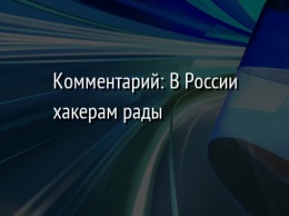 Комментарий: В России хакерам рады