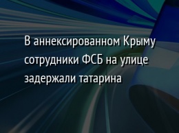 В аннексированном Крыму сотрудники ФСБ на улице задержали татарина