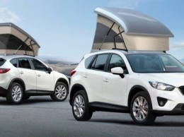 Кроссовер Mazda CX-5 обзавелся палаткой на крыше