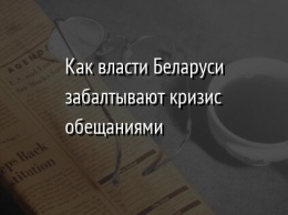 Как власти Беларуси забалтывают кризис обещаниями