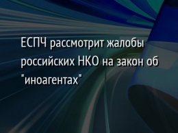 ЕСПЧ рассмотрит жалобы российских НКО на закон об "иноагентах"