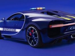 Французской полиции подарили спорткар Bugatti Chiron