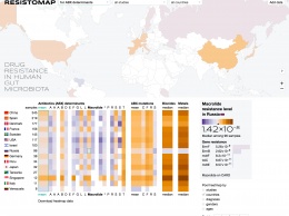 Ученые создали географическую веб-карту устойчивости к антибиотикам