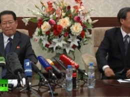 Проходит прямая трансляция пресс-конференции посла Северной Кореи в Москве