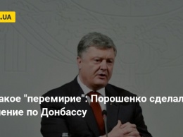 Вот такое "перемирие": Порошенко сделал заявление по Донбассу