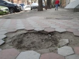 Дореволюционная дорога «проявилась» в центре Одессы (ФОТО)