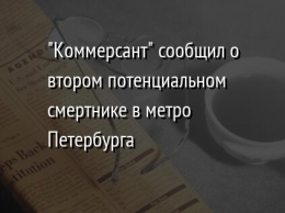 "Коммерсант" сообщил о втором потенциальном смертнике в метро Петербурга