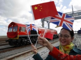 Из Лондона в Китай отправился груженый виски и запчастями контейнерный поезд (фото)