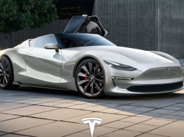 Опубликован новый рендер Tesla Roadster 2019