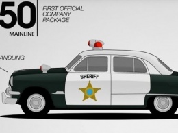 Ford показал эволюцию полицейских машин за 67 лет
