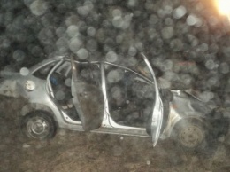Под Кемерово в опрокинувшемся автомобиле погибли два парня