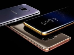 Новые смартфоны Samsung S8 и S8+ начнут выпускать в золоте и в платине