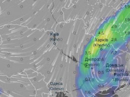 Почему снег не дошел до Киева? В интернете появилась карта циклона