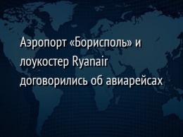 Аэропорт «Борисполь» и лоукостер Ryanair договорились об авиарейсах