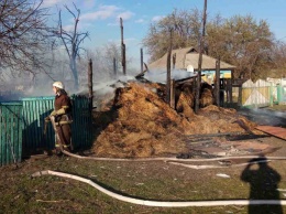 В Диканьском районе произошло два пожара за день (фото)