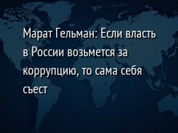 Марат Гельман: Если власть в России возьмется за коррупцию, то сама себя съест