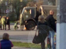 ДТП с машиной НВФ в Луганске: опубликованы фото