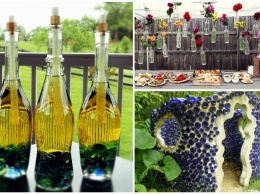 12 красивых и полезных вещей из стеклянных бутылок, которыми можно украсить свой дом и дачу